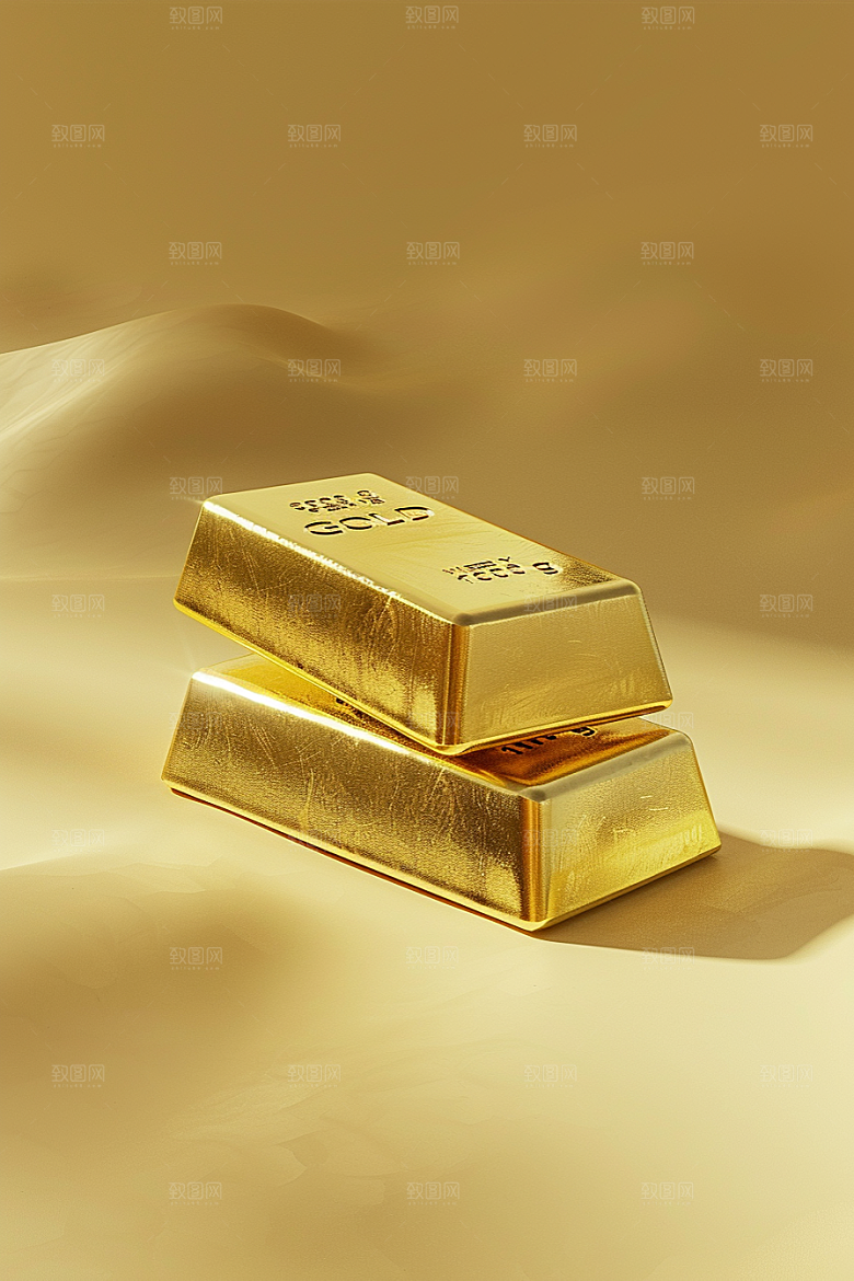 黄金金砖贵金属素材