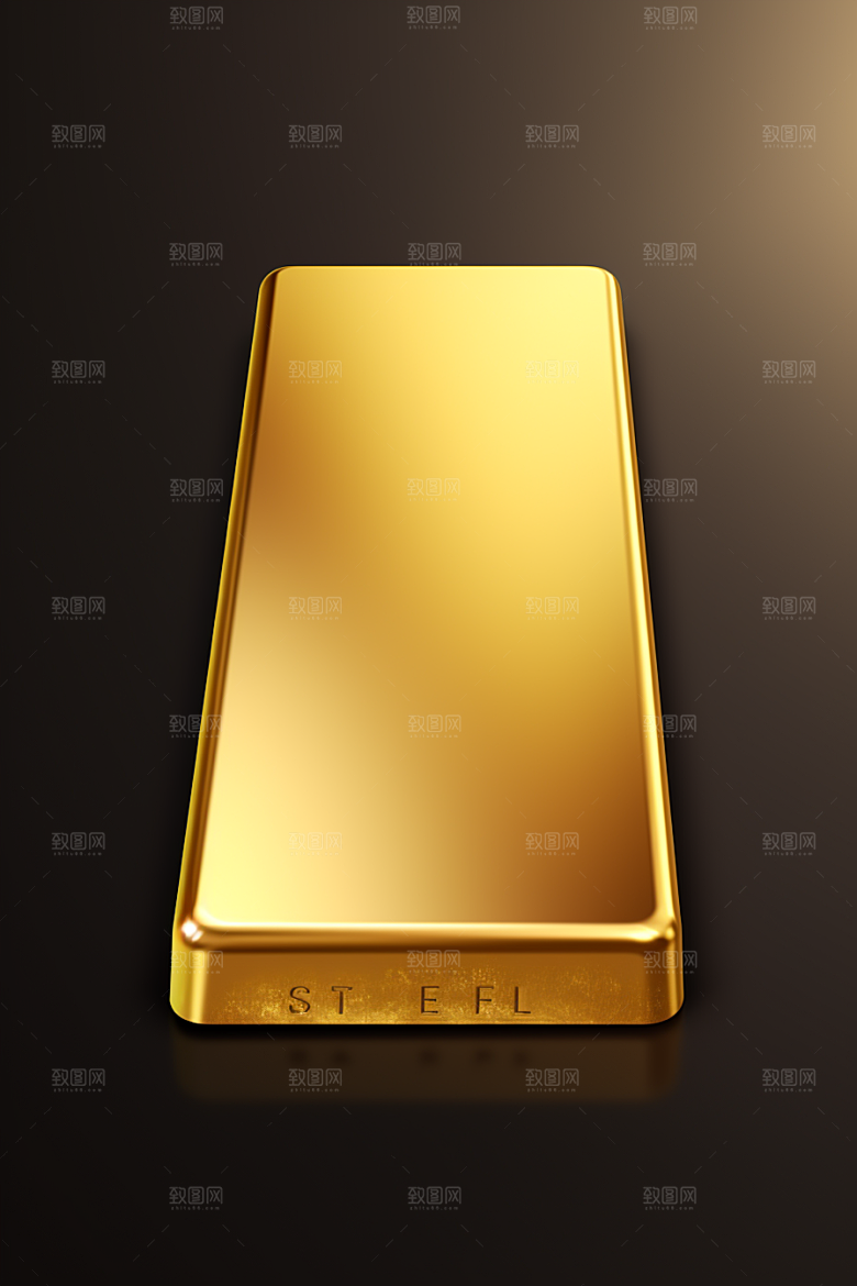 黄金贵金属金子素材