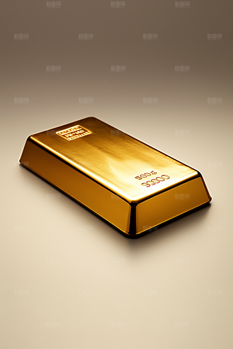 黄金金砖理财产品素材