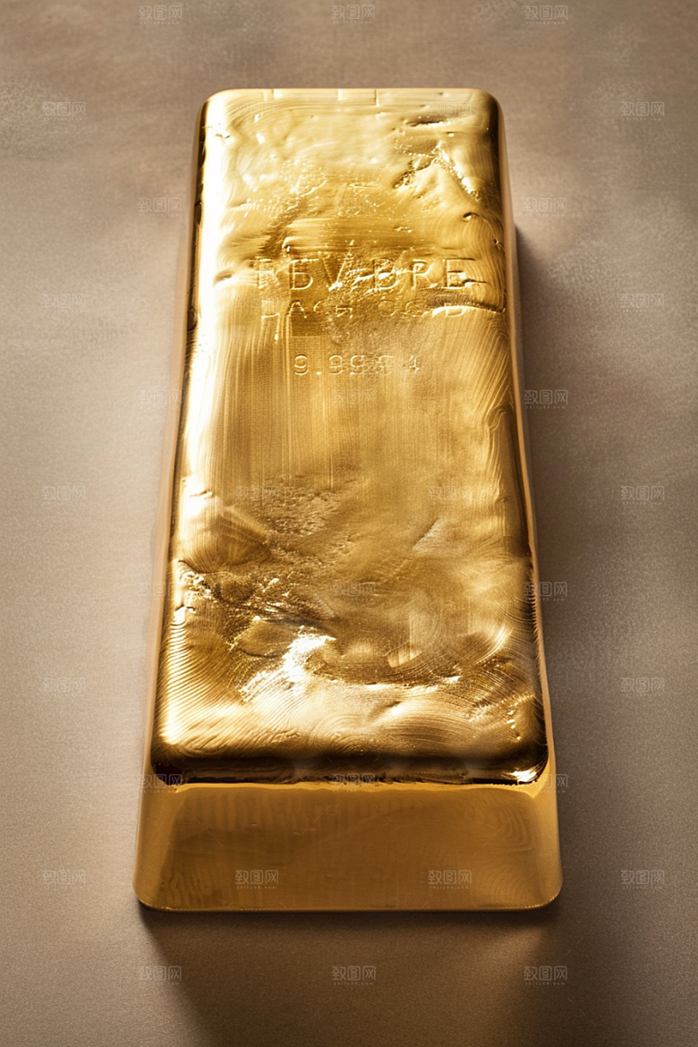 黄金金块富贵素材