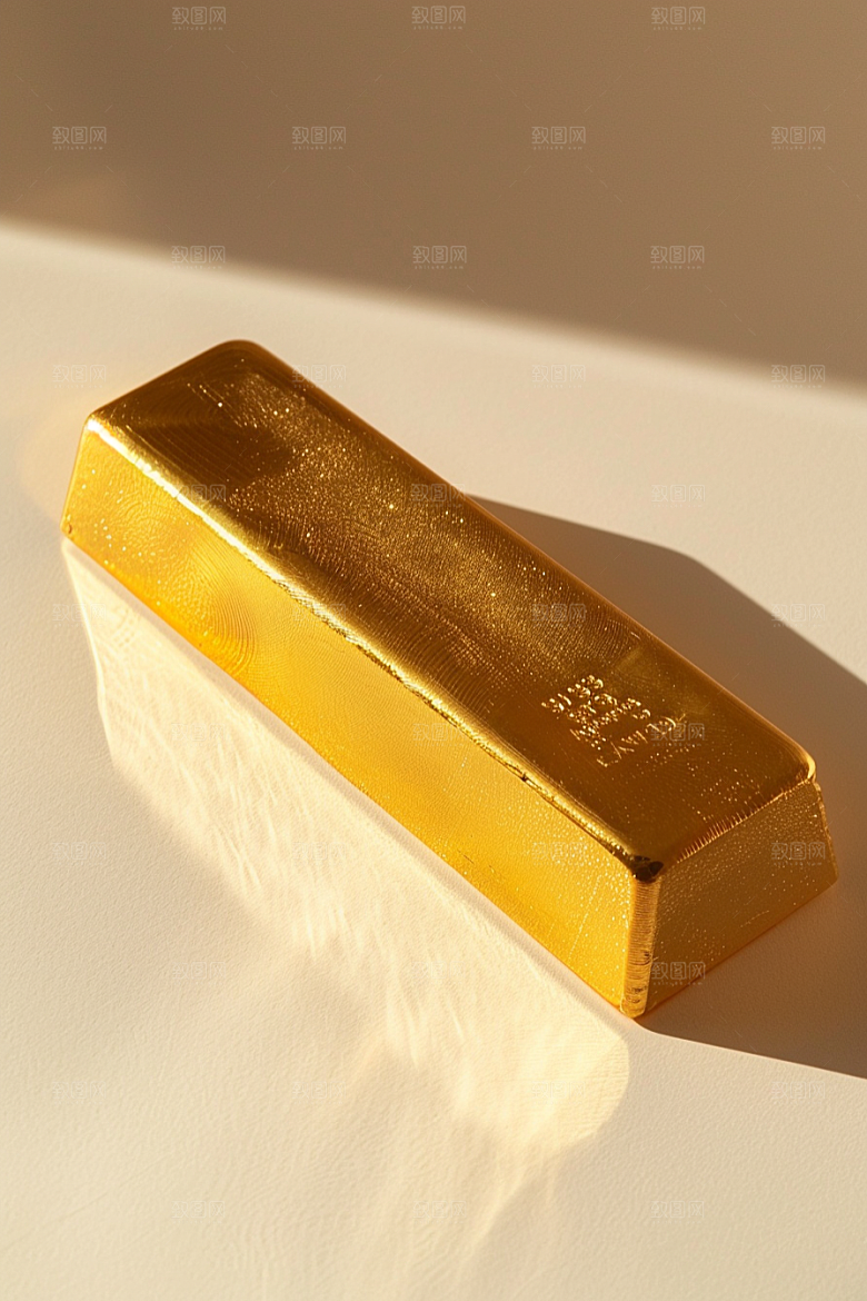 黄金理财产品金砖素材