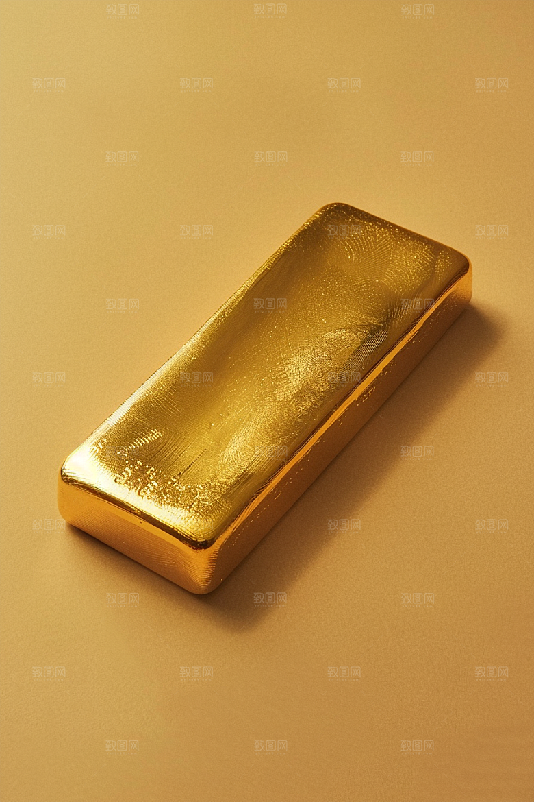 黄金理财产品金块素材