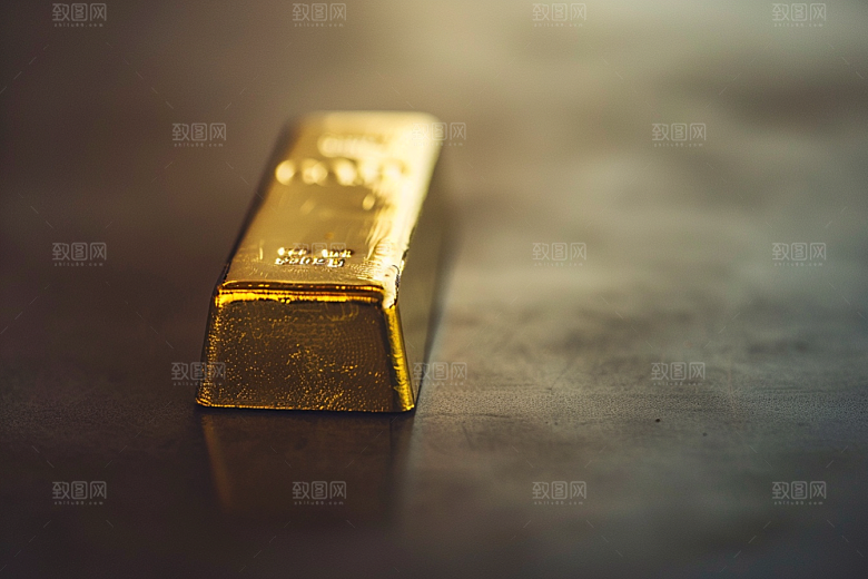 黄金理财产品金砖素材
