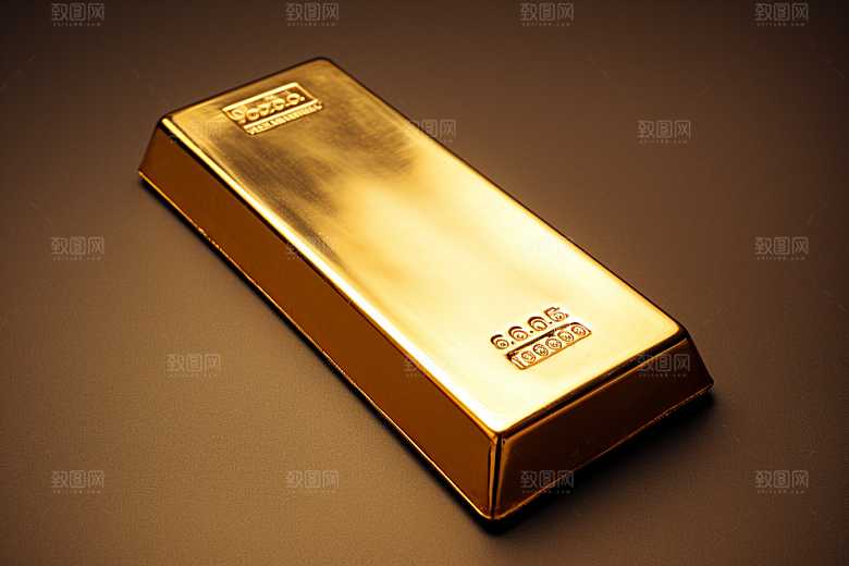 黄金金砖理财产品素材