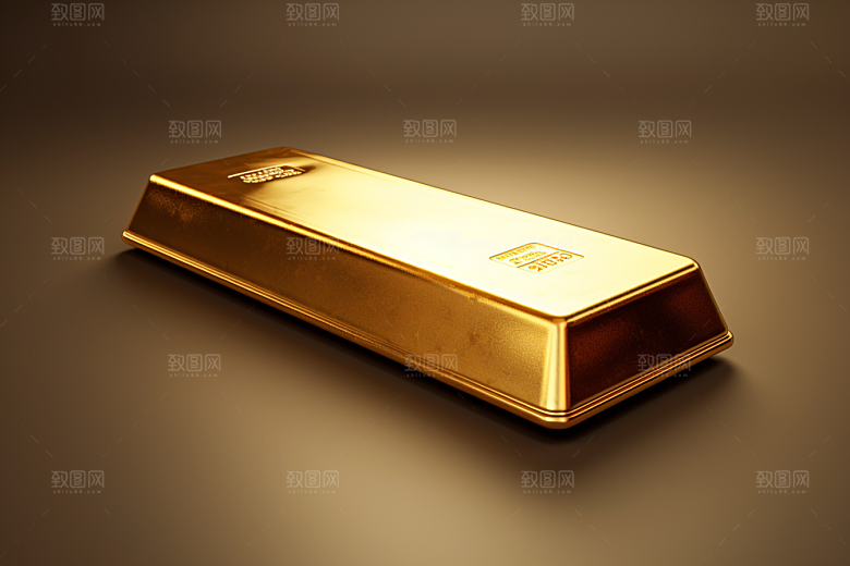 黄金金砖富贵素材