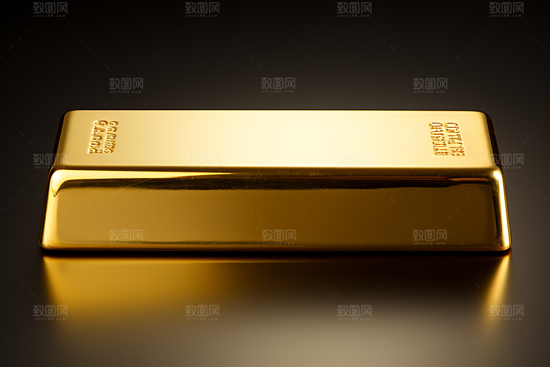 黄金金子金砖素材