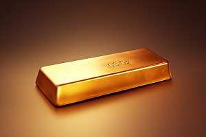 黄金金块富贵素材