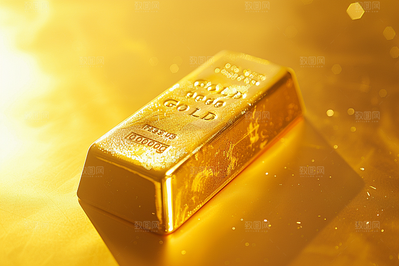 黄金金子金砖素材