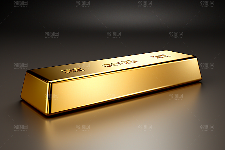 黄金金子理财产品素材
