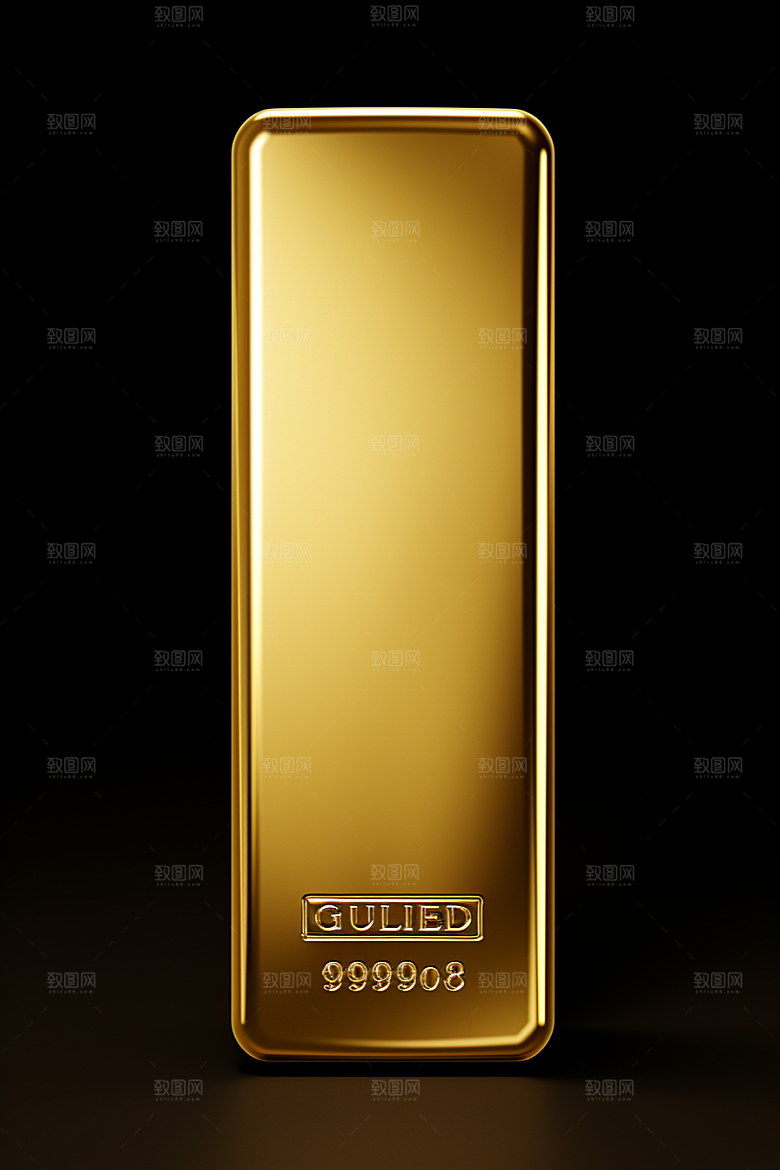 黄金金块高清素材