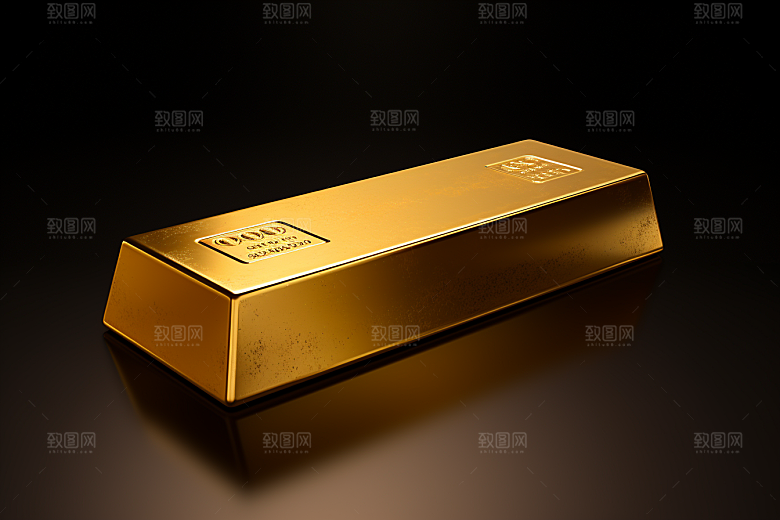 黄金金块金砖素材