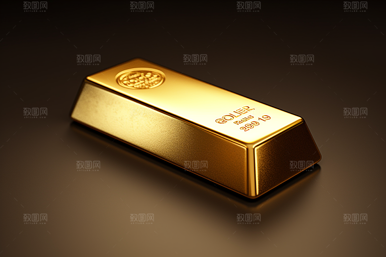 黄金金砖金块素材
