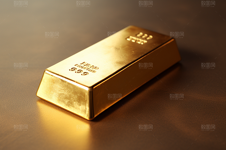 黄金金砖奢侈品素材
