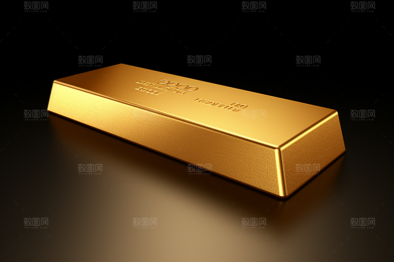 黄金金块金砖素材