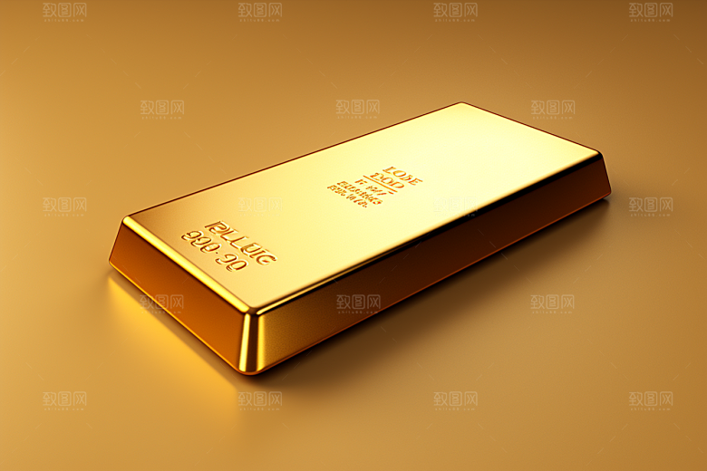 黄金金块富贵素材