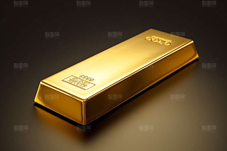 黄金奢侈品金砖素材