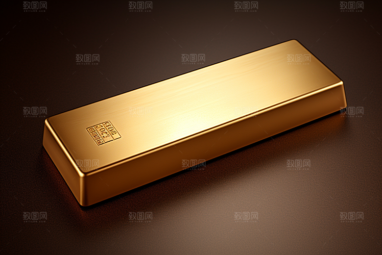 黄金金子金砖素材