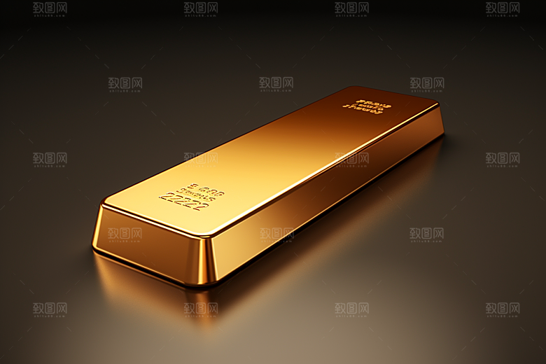 黄金奢侈品金砖素材