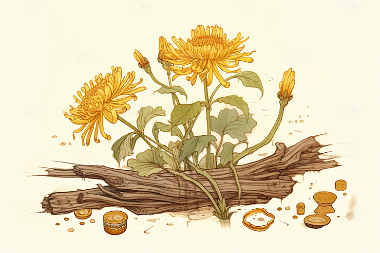 黄莲手绘医疗插画