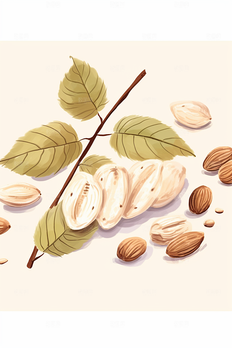 黄芪药方手绘插画