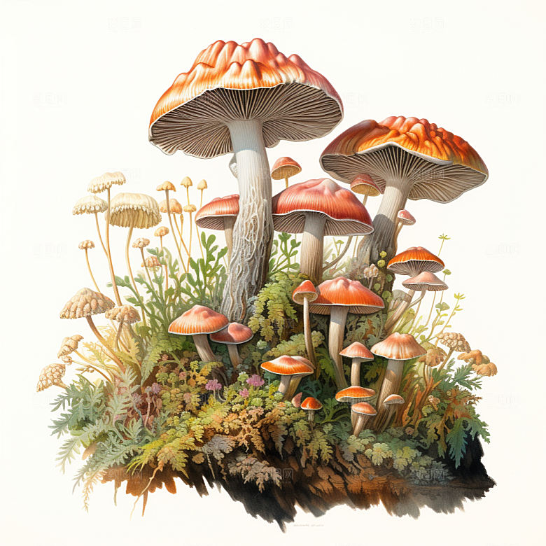 黄芪药方健康插画