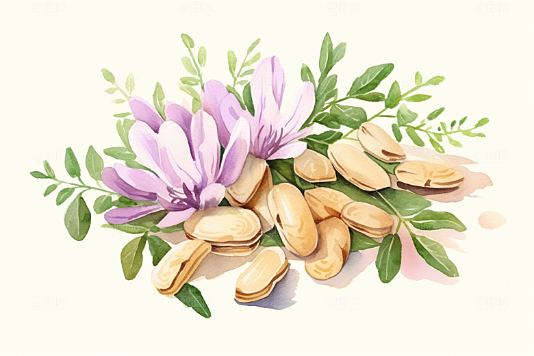 黄芪医学健康插画