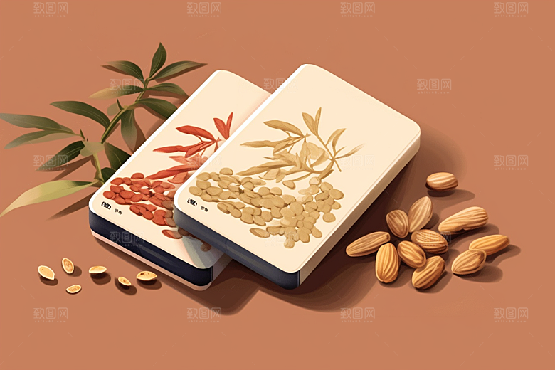 黄芪医疗药方插画