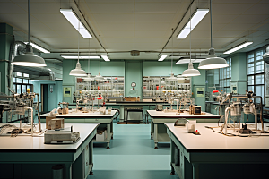 化学实验室教室高清摄影图