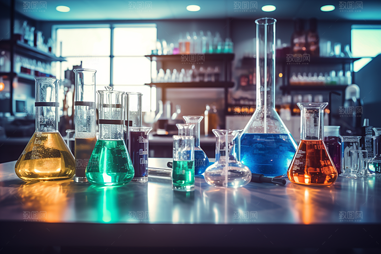 化学实验室科学学校摄影图