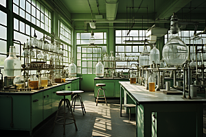 化学实验室科研科学摄影图