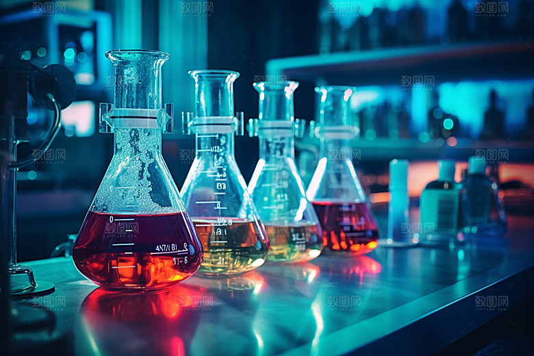 化学实验室研究科学摄影图