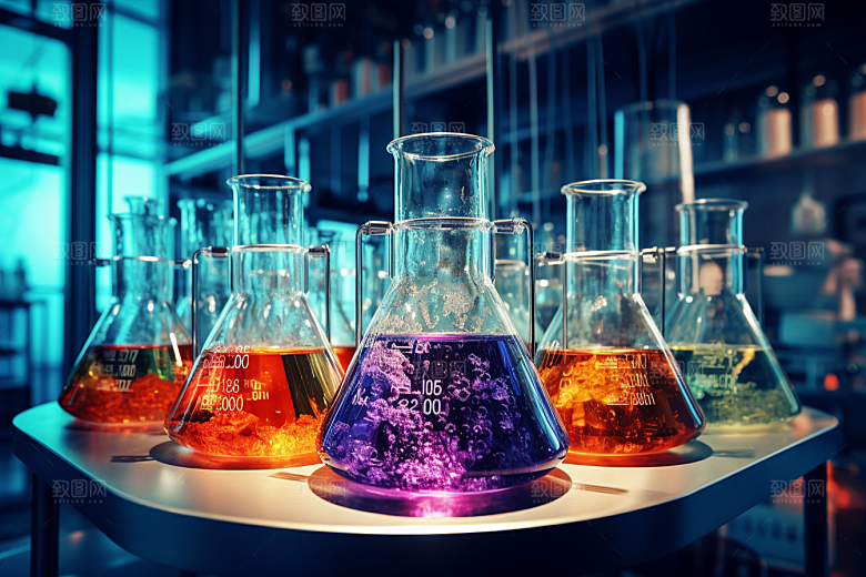 化学实验室科研科学摄影图