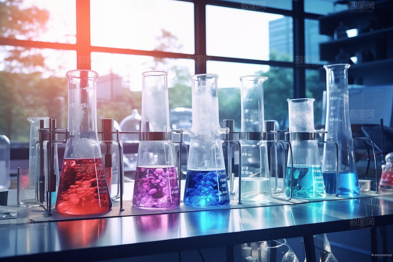化学实验室科学科研摄影图