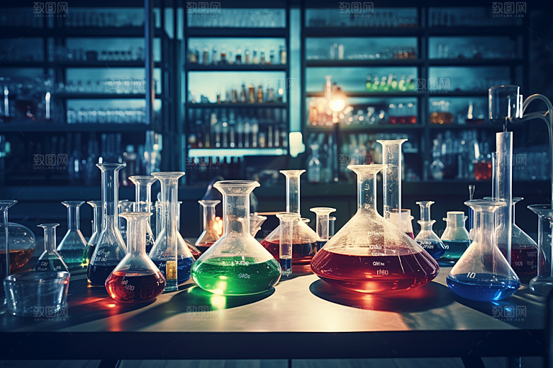 化学实验室教学楼科研摄影图
