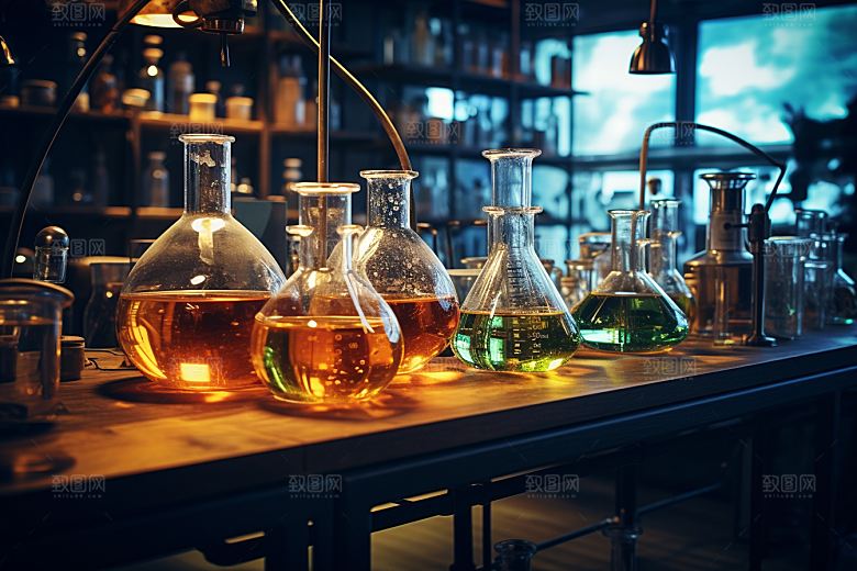 化学实验室教学楼科学摄影图