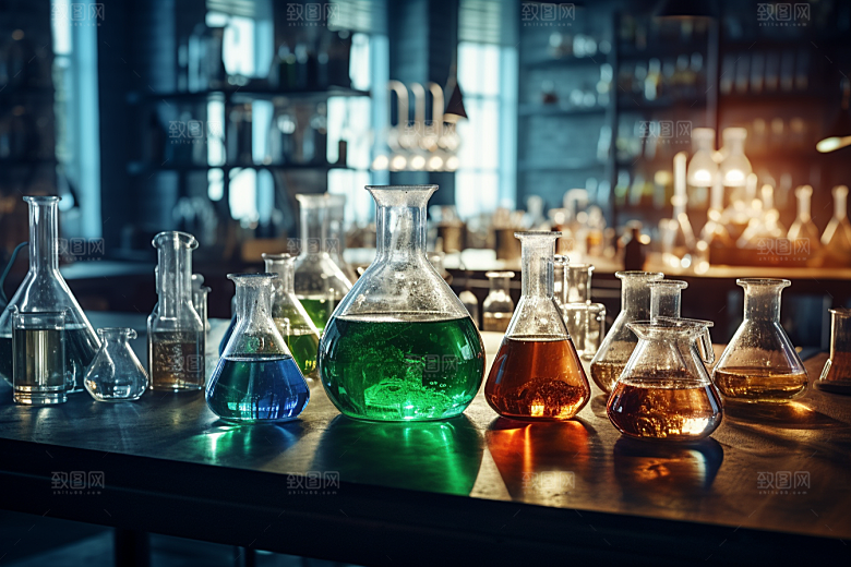 化学实验室教学楼科学摄影图