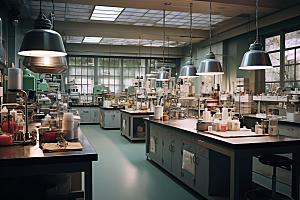 化学实验室理科校园摄影图