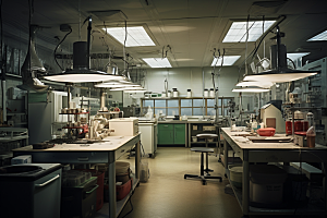 化学实验室研究室内摄影图