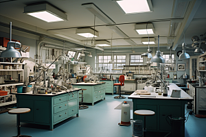 化学实验室科学教学楼摄影图