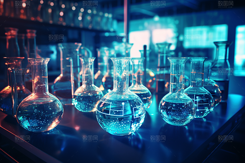 化学实验室理科科学摄影图