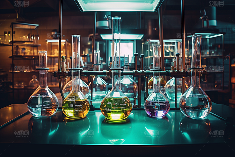 化学实验室科学科研摄影图
