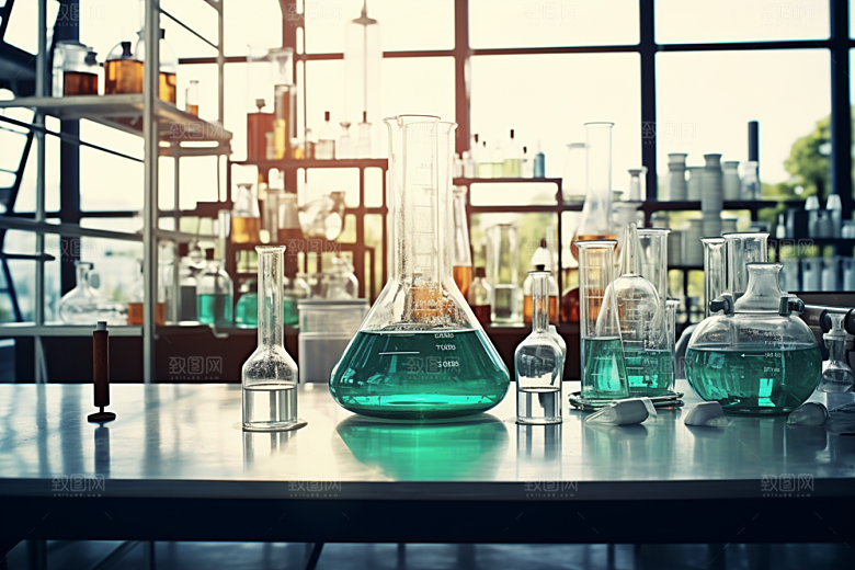 化学实验室科学教学楼摄影图