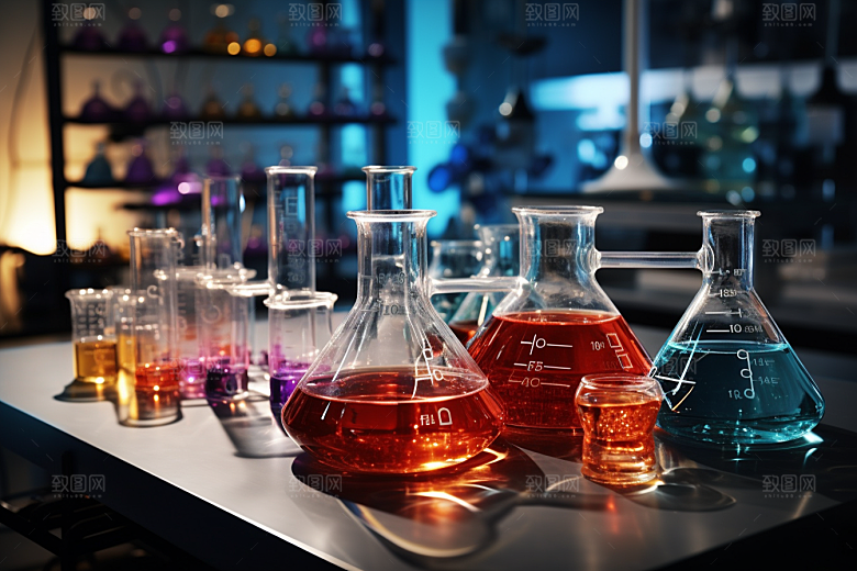 化学实验室科学研究摄影图