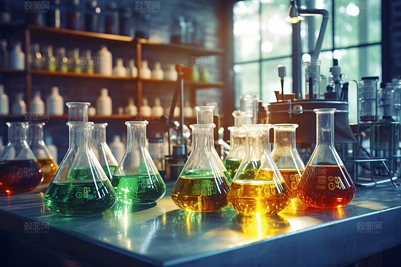 化学实验室科学研究摄影图