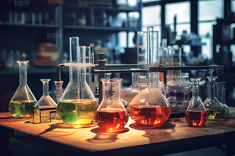 化学实验室科学教学楼摄影图