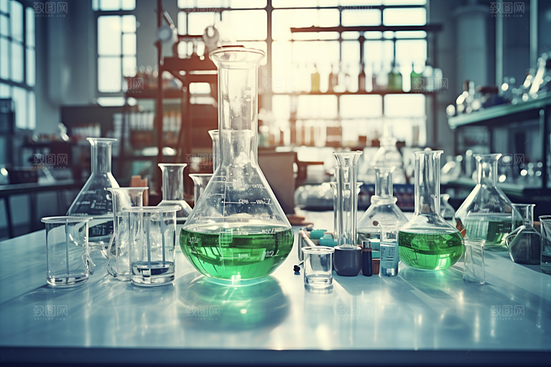 化学实验室学校教学楼摄影图
