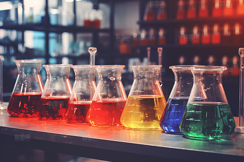 化学实验室科研科学摄影图