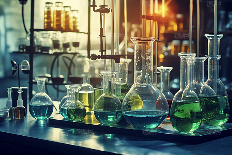 化学实验室科学科研摄影图
