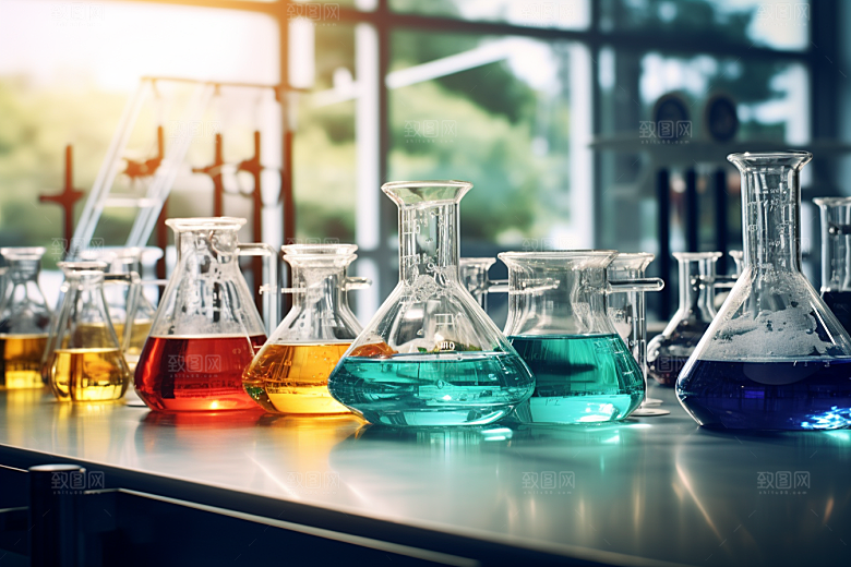 化学实验室科学研究摄影图
