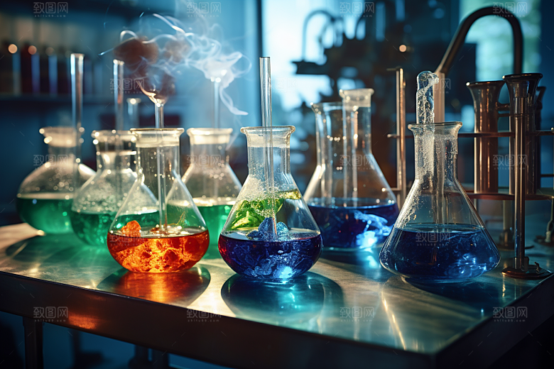 化学实验室科研科学摄影图